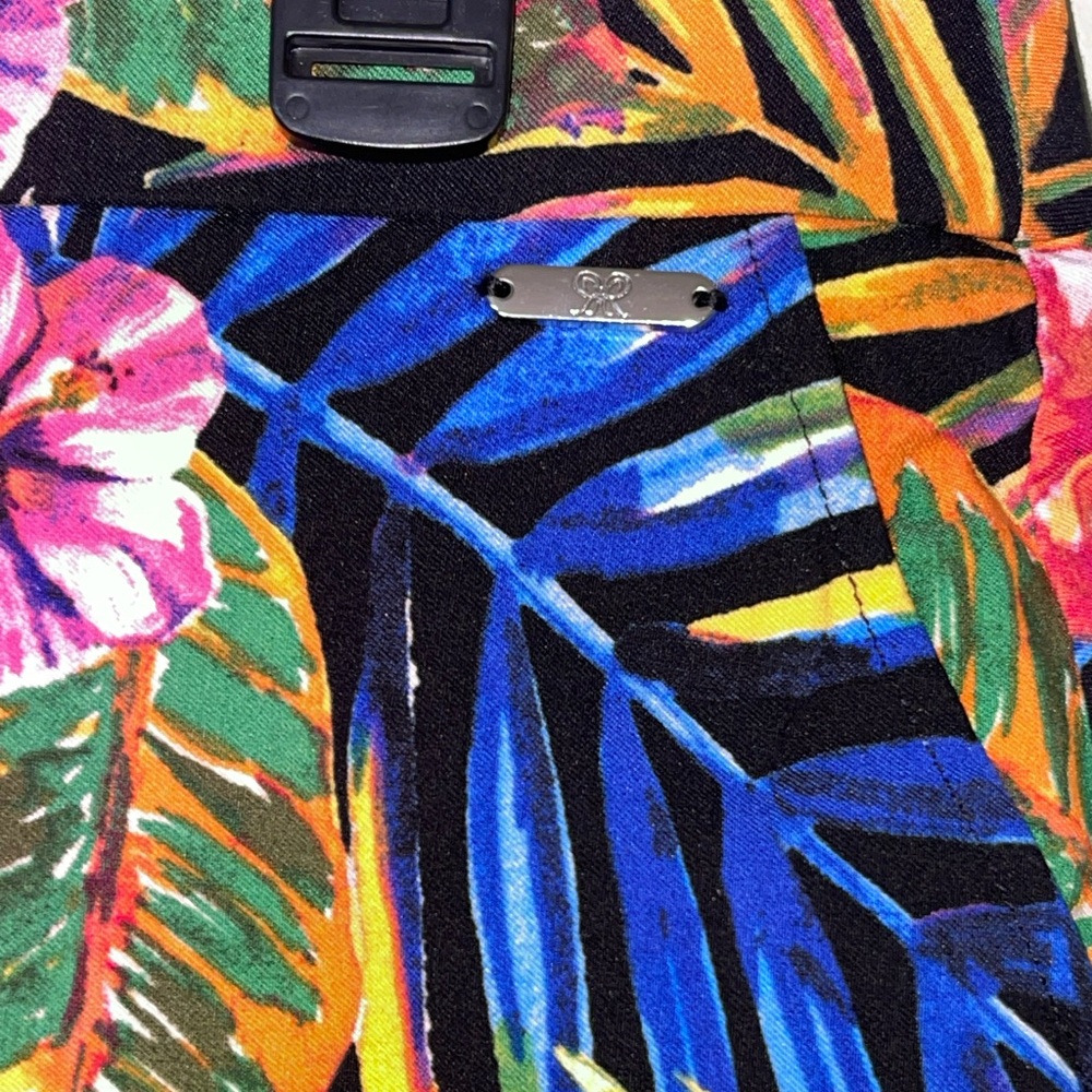 Rafaella tropical floral & leaf pattern skirt. Size large GUC - Picture 5 of 9